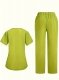customized logo fashionable women hospital nursing uniform designs elastic waist medical uniform set