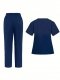 Medical Uniform Nursing Scrub Men Women V Neck Straight Multi Pocket