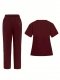 Women scrub set medical nursing uniform pants medical uniform
