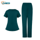 Women medical scrub top with V neck and comfortable fit